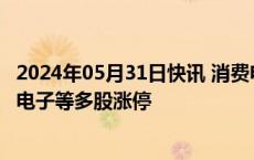 2024年05月31日快讯 消费电子概念拉升走强，超频三 信音电子等多股涨停