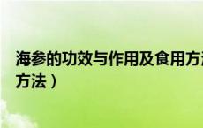 海参的功效与作用及食用方法（海豹油的功效与作用及食用方法）