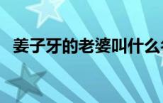 姜子牙的老婆叫什么名字（姜子牙的老婆）