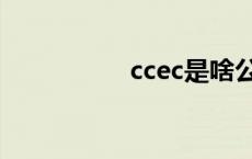 ccec是啥公司（ccec）