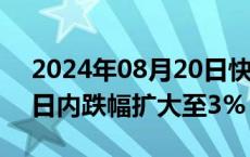 2024年08月20日快讯 燃料油期货主力合约日内跌幅扩大至3%