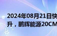 2024年08月21日快讯 固态电池概念快速拉升，鹏辉能源20CM涨停