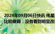 2024年09月06日快讯 伟星新材：目前各业务市场需求仍然比较疲弱，没有看到明显改善的情况