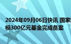 2024年09月06日快讯 国家能源集团与工行共同成立的总规模300亿元基金完成备案