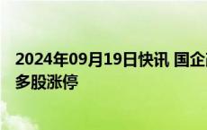 2024年09月19日快讯 国企改革概念持续活跃，保变电气等多股涨停