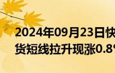 2024年09月23日快讯 富时中国A50指数期货短线拉升现涨0.8%