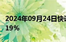 2024年09月24日快讯 日经225指数开盘涨1.19%