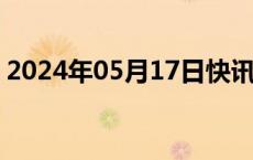 2024年05月17日快讯 国联证券盘初跌超3%