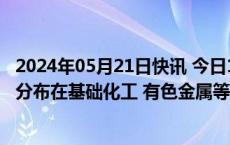 2024年05月21日快讯 今日14只个股股价创历史新高，主要分布在基础化工 有色金属等行业