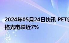 2024年05月24日快讯 PET铜箔概念持续走低，三孚新科 沃格光电跌近7%