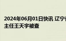 2024年06月01日快讯 辽宁省检验检测认证中心原党组书记 主任王天宇被查