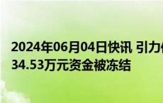 2024年06月04日快讯 引力传媒：公司部分银行账户合计5134.53万元资金被冻结