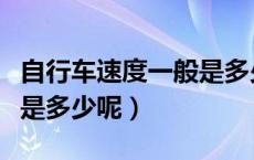 自行车速度一般是多少公里（自行车速度一般是多少呢）