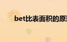 bet比表面积的原理（bet比表面积）