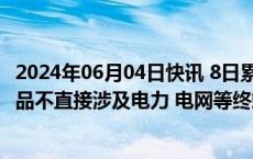 2024年06月04日快讯 8日累涨超100%，众智科技：公司产品不直接涉及电力 电网等终端应用客户的销售