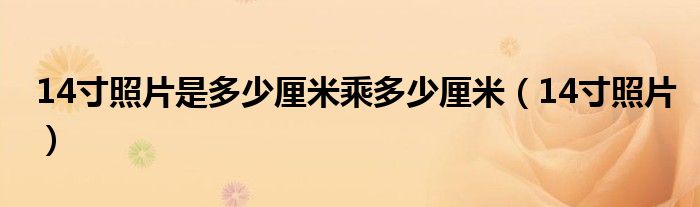 14寸照片是多少厘米乘多少厘米（14寸照片）