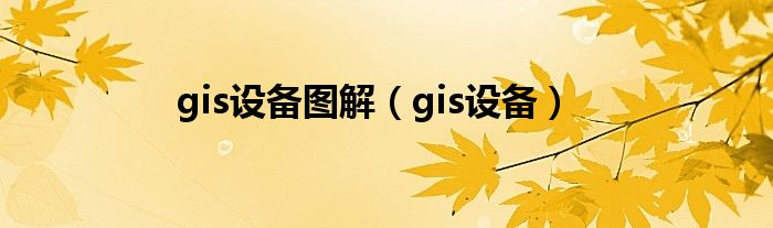 gis设备图解（gis设备）