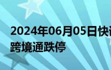 2024年06月05日快讯 互联网电商概念走低，跨境通跌停