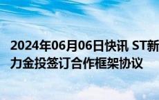 2024年06月06日快讯 ST新纶：拟与格力集团重要子公司格力金投签订合作框架协议