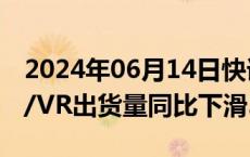 2024年06月14日快讯 机构：一季度中国AR/VR出货量同比下滑37.8%