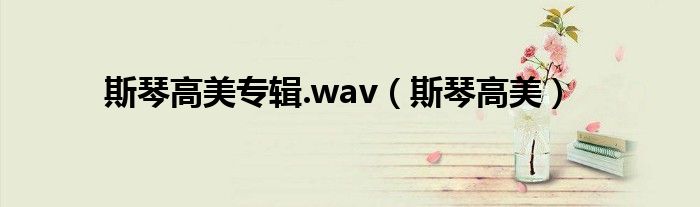 斯琴高美专辑.wav（斯琴高美）