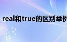 real和true的区别举例（real和true的区别）