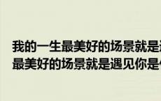 我的一生最美好的场景就是遇见你是什么歌文案（我的一生最美好的场景就是遇见你是什么歌）