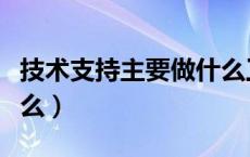 技术支持主要做什么工作（技术支持主要做什么）