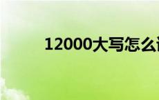 12000大写怎么读（12000大写）