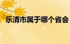 乐清市属于哪个省会（乐清市属于哪个省）