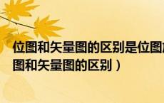 位图和矢量图的区别是位图放大不失真矢量图放大失真（位图和矢量图的区别）