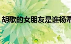 胡歌的女朋友是谁杨幂（胡歌的女朋友是谁）