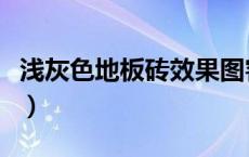 浅灰色地板砖效果图客厅装修效果图（浅灰色）