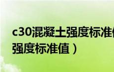 c30混凝土强度标准值和设计值（c30混凝土强度标准值）