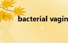 bacterial vaginosis（bacteria）