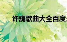 许巍歌曲大全百度云（许巍歌曲大全）