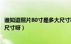 谁知道照片80寸是多大尺寸呀英文（谁知道照片80寸是多大尺寸呀）