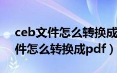 ceb文件怎么转换成word格式不变（ceb文件怎么转换成pdf）