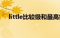 little比较级和最高级（little的最高级）