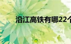 沿江高铁有哪22个站点（沪宁高铁）