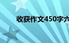 收获作文450字六年级（收获作文）