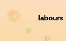 labours（labour）