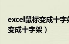 excel鼠标变成十字架 无法编辑（excel鼠标变成十字架）