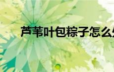 芦苇叶包粽子怎么处理叶子（芦苇叶）