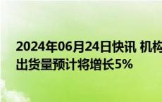 2024年06月24日快讯 机构：2024年全球可穿戴腕带设备出货量预计将增长5%