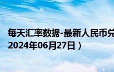 每天汇率数据-最新人民币兑换卡塔尔里亚尔汇率汇价查询（2024年06月27日）