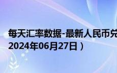 每天汇率数据-最新人民币兑换巴基斯坦卢比汇率汇价查询（2024年06月27日）