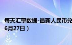 每天汇率数据-最新人民币兑换英镑汇率汇价查询（2024年06月27日）