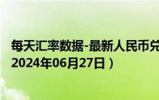 每天汇率数据-最新人民币兑换孟加拉国塔卡汇率汇价查询（2024年06月27日）