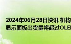 2024年06月28日快讯 机构：预计到2025年Mini LED背光显示面板出货量将超过OLED显示面板